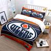 Edmonton Oilers Logo Bedding Design Print Bedding Set Duvet Cover Pillowcases (1* Duvet Cover 2* Pillowcases Do Not Include Comforter)