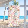 1 Toalha de Praia Little Twin Stars Impressão Única 2D Pastel Acessório de Viagem Absorvente Macia Adorável Temática de Desenho Animado Durável Uso na Praia
