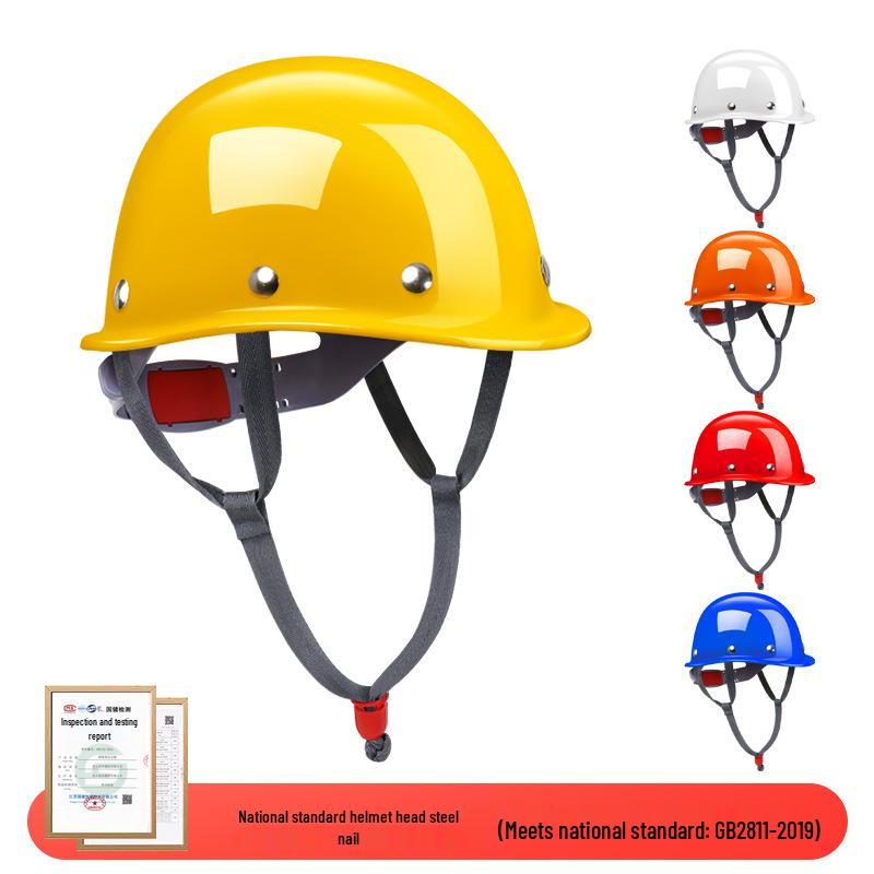 LIKAI Safety Helmet: Thick, Impact-Resistant Construction Site Protection with Customizable Printing for Supervisors and Engineers