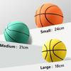 18/21/24Cm Odbijająca Niema Piłka Halowa Cicha Koszykówka Z Obręczą Wysokoelastyczna Lekka Mini Koszykówka Prezenty Dla Dzieci