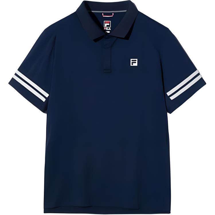FILA Polo Shirt Men s Marine Blue FS2TSH2302M-DNA 100