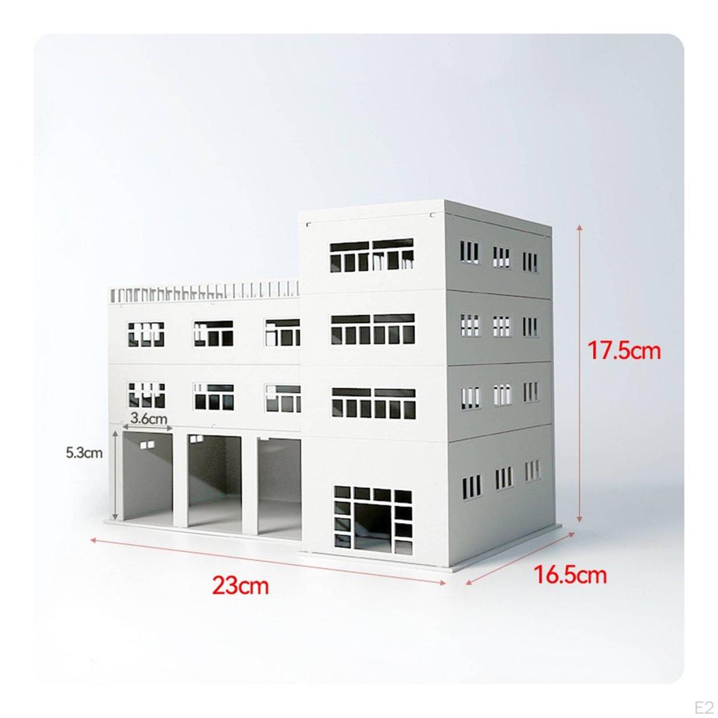 Garage Building Model Multi Scale Parking Realistic Detail Assembly Kit for