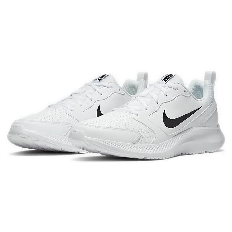 Nike Todos Slip Resistant Lightweight Non Slip Lightweight Low Top Marathon Running Shoes Unisex White Black (Unisex) Running Shoes
