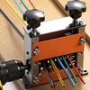 Drahtabisoliermaschine mit 6 Kanälen & 5 Klingen Tragbarer Aluminiumrahmen Drahtabisoler für Bohrerstrom oder Handkurbel