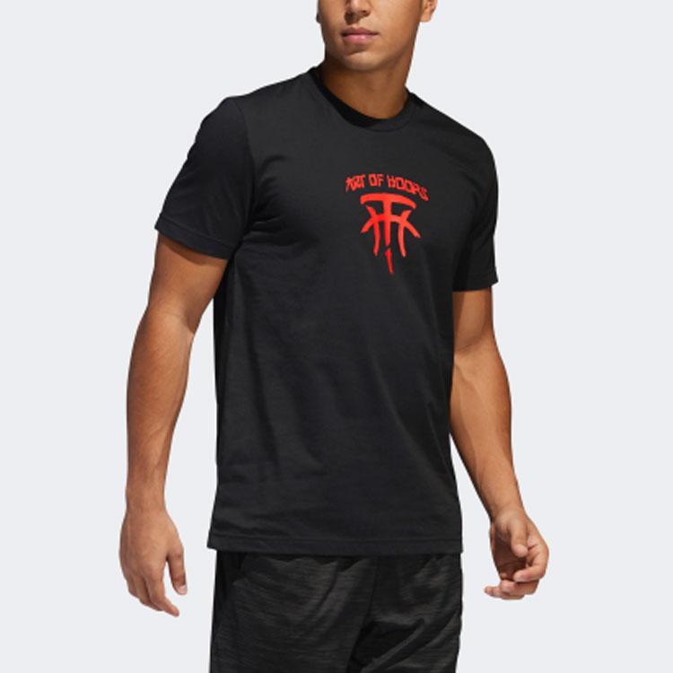 Adidas Tmac Chapter 3 Graphic Crew Neck T-Shirt Men Tops Black EI0364