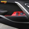BAWA ABS Car Window Lift Button Panel Decoration Cover Trims Interior Stickers For Chevrolet Camaro 2017 Up Car