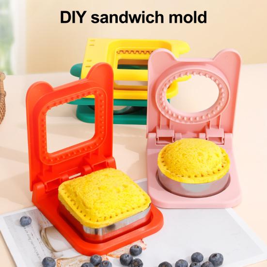 Sandwich Cutter And Sealer Pocket Sandwiches Maker Stainless Steel Blades Sandwich Cutting Tools for Kids