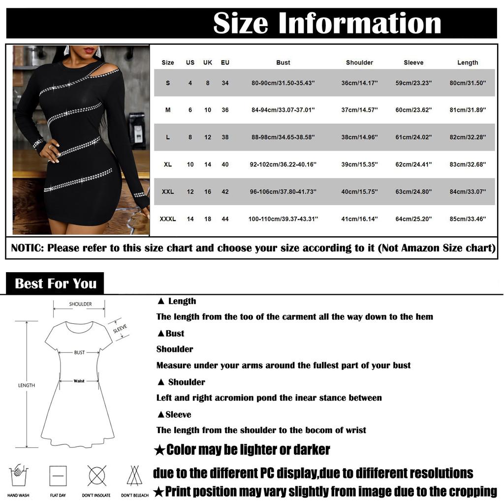 Fashion Women's Color Hot Drill Slim Package Hip Strapless Long Sleeved Dress