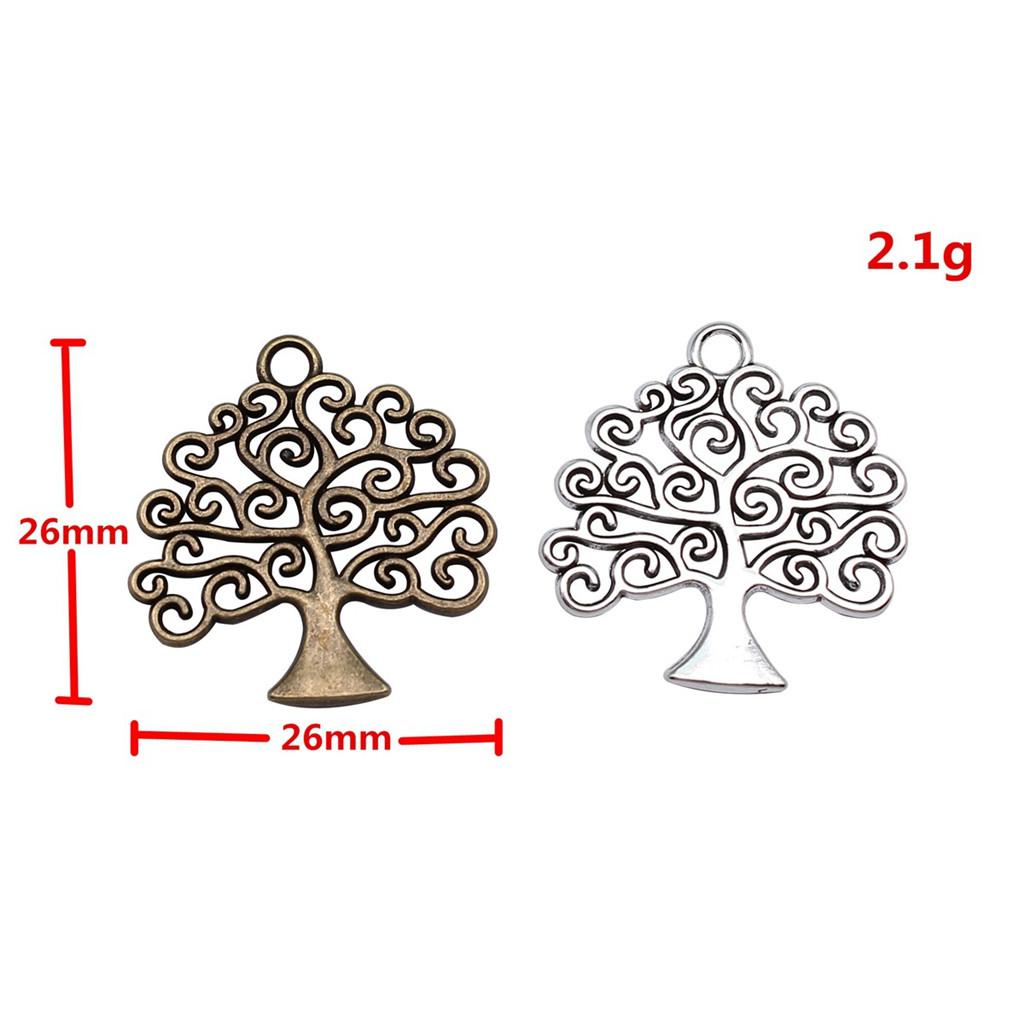 Tree Of Life Charms Antique Round Pendants For Spiritual DIY Jewelry