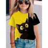 Summer Children's Short Sleeved T-shirt Fashionable Colorful Cartoon Animals 3d Printing Soft Comfortable Breathable Round Neck T-shirt