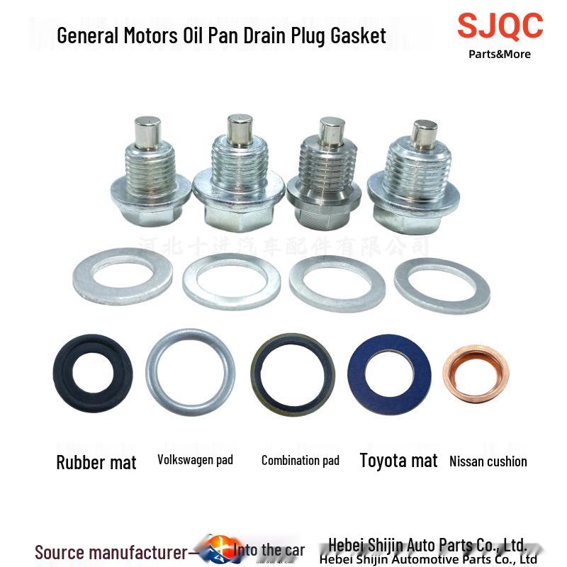 Volkswagen/GM Engine Oil Drain Plug Copper Aluminum Sealing Gasket Combo