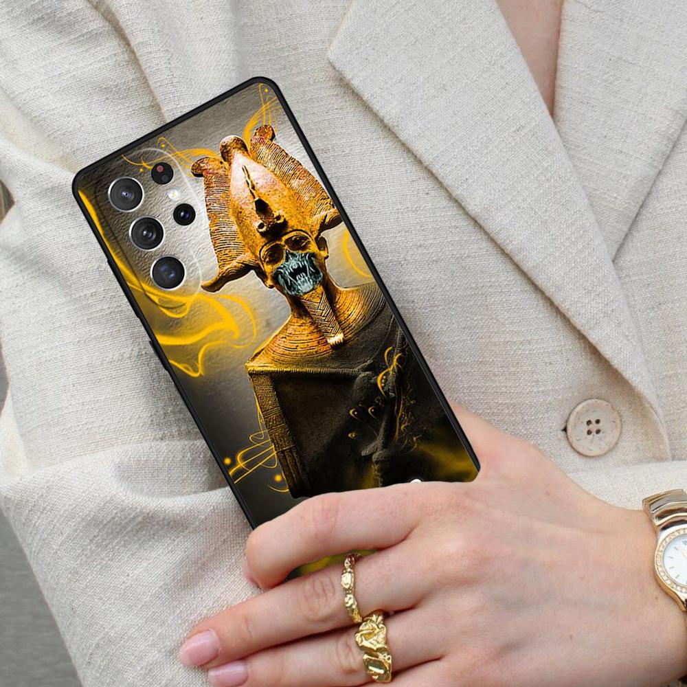 Ancient Egypt Egyptian God Horus Kemetic Heru Cell Phone Case for Samsung Galaxy S26 Ultra S25 S24 S23 S22 S21 S20 Note10 Cover