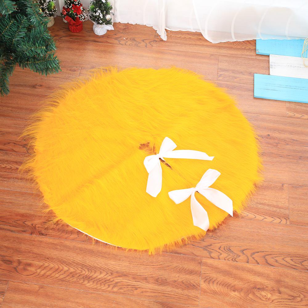 Gold Plush Christmas Tree Skirt, 78CM Luxury Christmas Tree Decoration. 78CM Gold Tree Skirt
