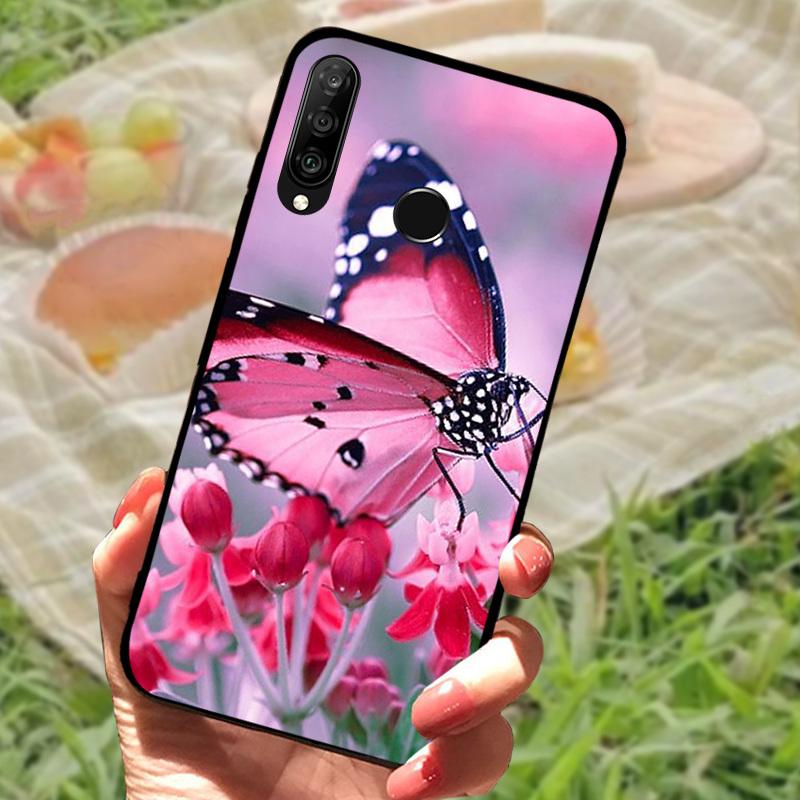 For Huawei P30 Lite Case P30Lite Cover Cute Fashion Cartoon Shockproof Silicone Cases For Huawei Nova 4e Fundas MAR-LX1A Shell