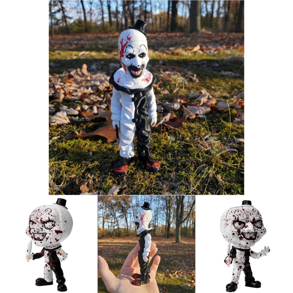 Creative Halloween Resin Soul Reaper Clown Decorative Tabletop Craft With Modern Minimalist Style