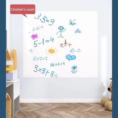 Electrostatic Whiteboard Sticker Removable Reusable Teaching Graffiti Drawing Board Household PP Erasable Whiteboard