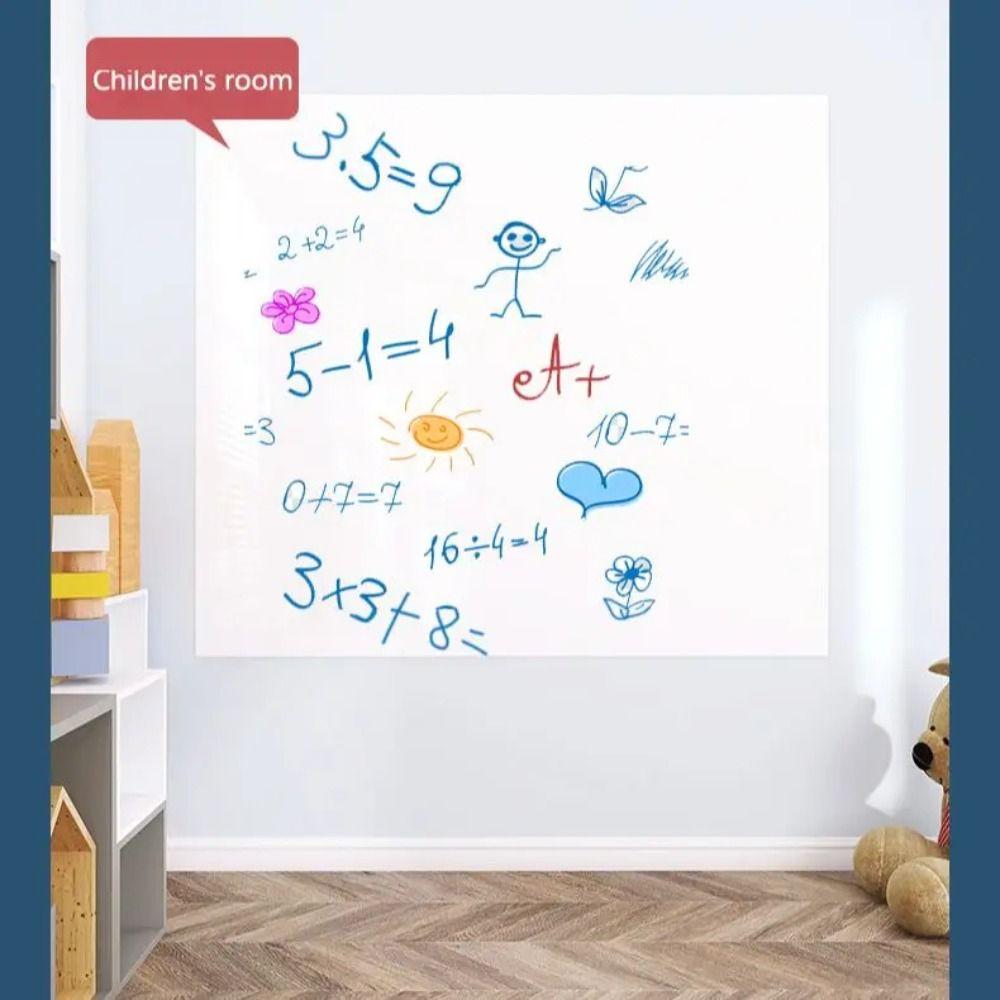 Electrostatic Whiteboard Sticker Removable Erasable Whiteboard Teaching Graffiti Drawing Board