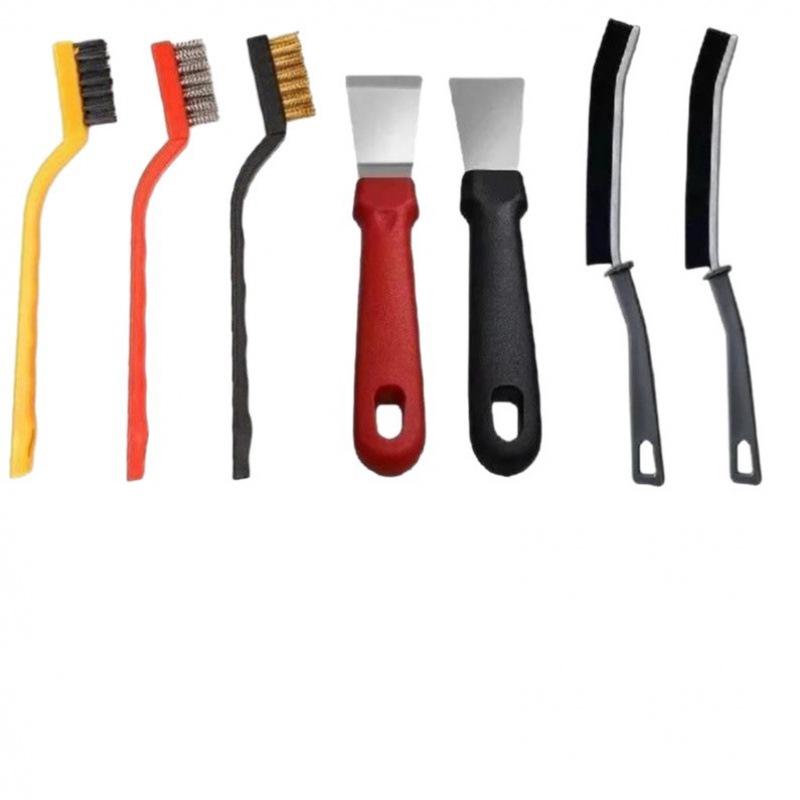 Multi-functional Kitchen Brush & Scraper for Stain Removal and Crevice Cleaning