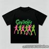 Unisex Casual Graphic Tshirt Oneck Short Sleeve Gothic Y2k Top Unisex Unisex Funny Print Katseye TShirt Streetwear