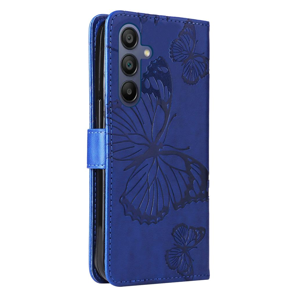 Do Samsung Galaxy A17/A26 5G/A16 5G/A16 4G Etui Portfelowe Skórzane Pokrowiec na Telefon z Nadrukiem Kwiatów i Motyli z Podstawką