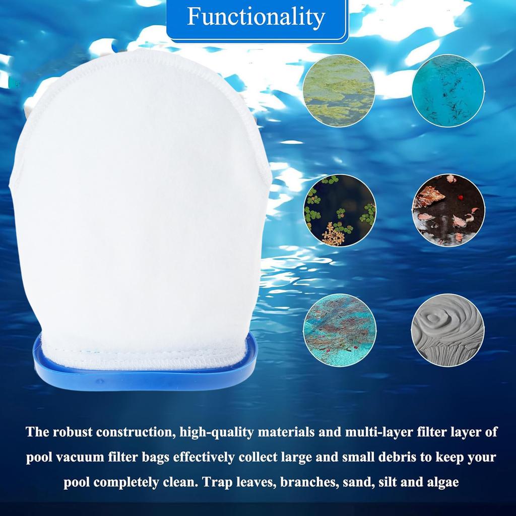 Multilayer Pool Spa Filter Bags Multipurpose Filter Bags Cotton Texture Suitable for High Efficiency Filtrations