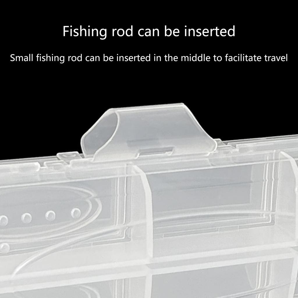 Double Sided Fishing Tackle Box Baits Lures Organizers Case Fishing Tool Box for Tool, Fishing Tackle, Craft, Part