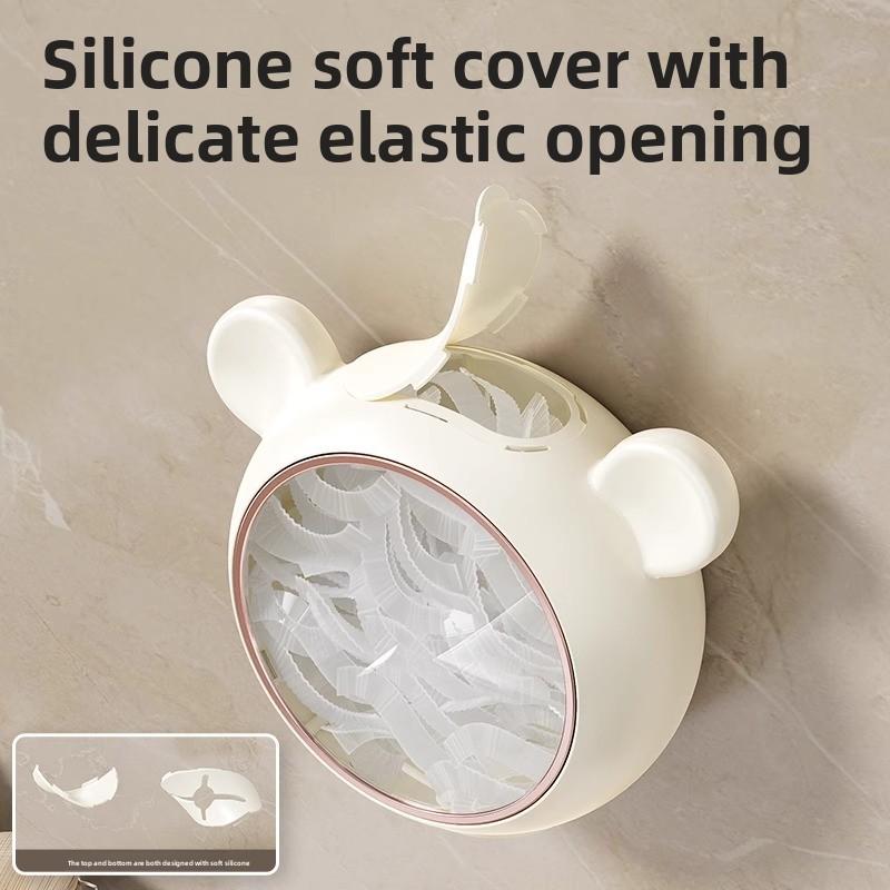 No-hole Wall-mounted Extractable Disposable Kitchen Household Cling Film Cover Storage Box