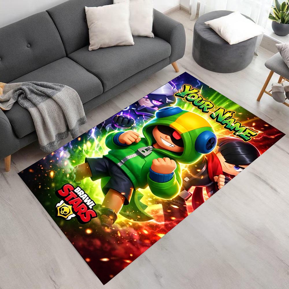 Supercell Customized Name Floor Mat Perfect for Hallway Living Rooms Entryway Kitchen Anti-slip Rug Decorate Offices Gift for Festivals
