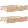 Under-bed Drawers with Castors 2 Pcs 85x55x16 Cm Solid Pine