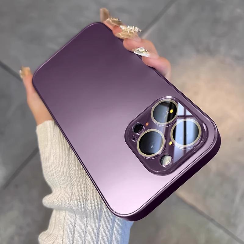 

Подходит для чехла для мобильного телефона IPhone16promax Новый матовый AG Apple 14 Поставляется с защитной пленкой для объектива Противоударный защитный чехол iPhone12pro