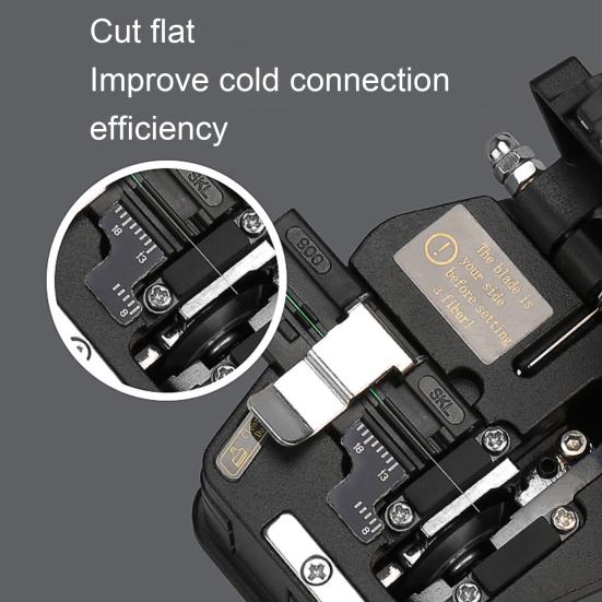SKL-6C Fiber Cleaver High Precision Cold Connection Hot Melting Metal Small Optical