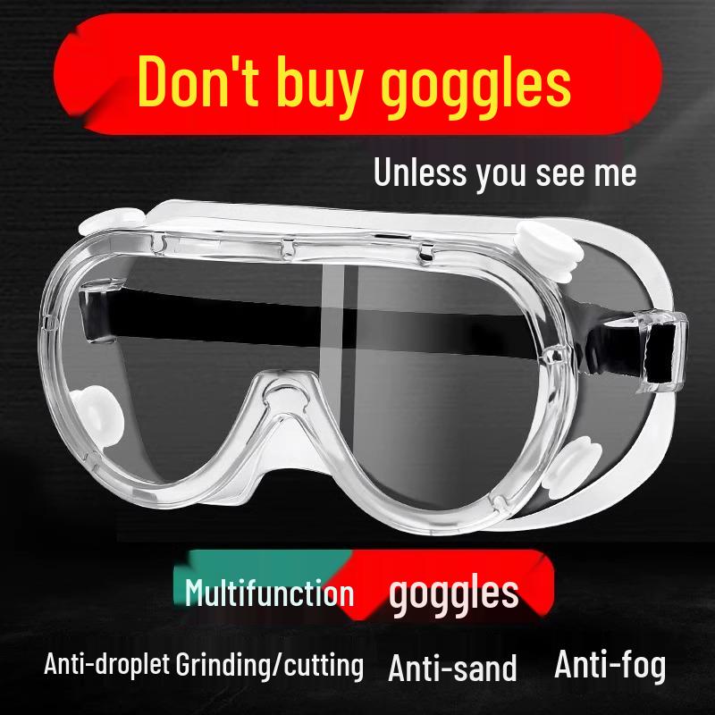 Ochranné brýle proti zamlžování a prachu pro muže a ženy - Větruodolné a pískuodolné průmyslové brýle