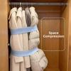 1/2/10/30Pcs Adjustable Elastic Storage Strap Roll-up Clothes Organizer Band  Household Sorting