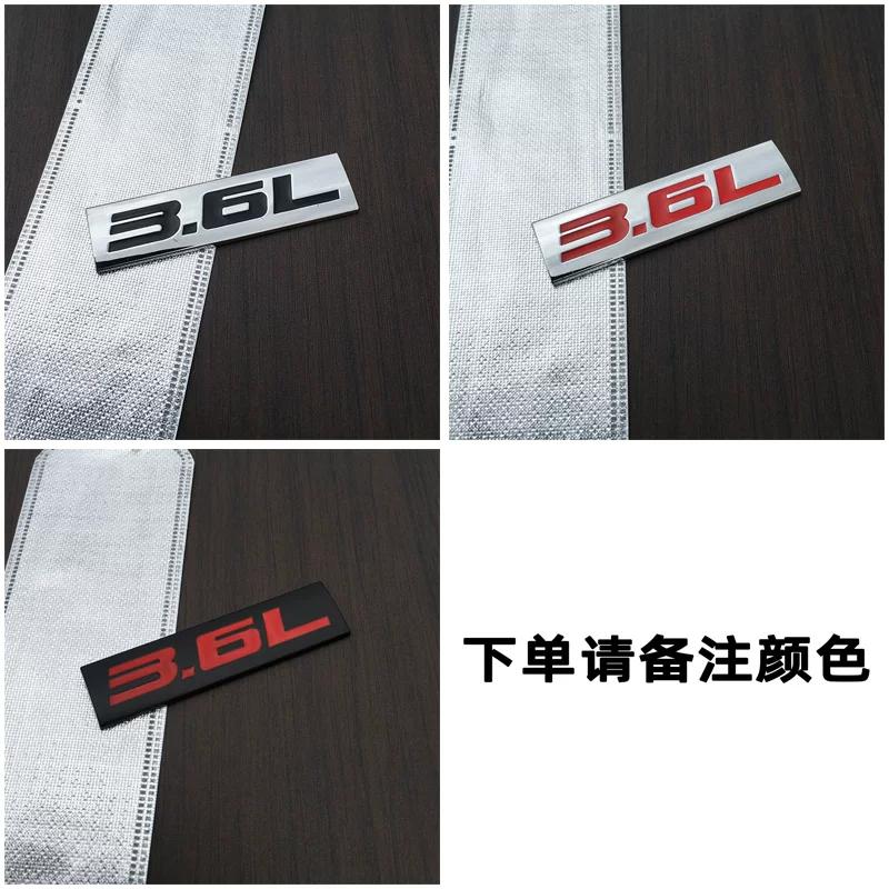 Car three-dimensional displacement car logo 1.8L2.0L2.4L3.6L5.7L6.4L4.0L displacement tail label metal car logo