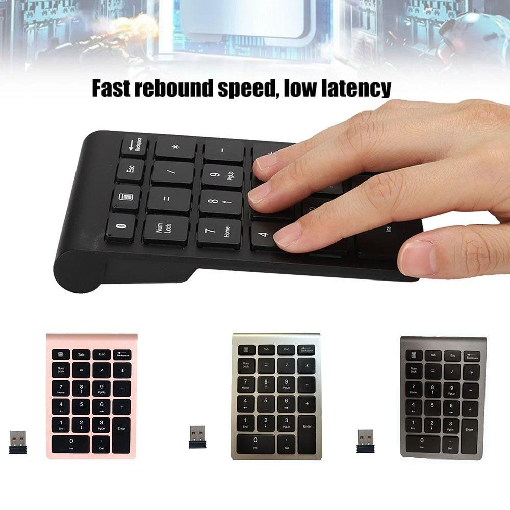 22 Keys Mini Digital Keypad USB 2.4G Digital Numpad Number Pad  For Windows