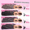 JOMAY Custom Logo Cluster Lashes Private Label DIY Eyelash Extensions Cluster Lash Kit