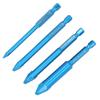 4-teiliges Set Mauerbohrer Multifunktional Blaue Farbe Glasbohrer für Beton Glas Marmor