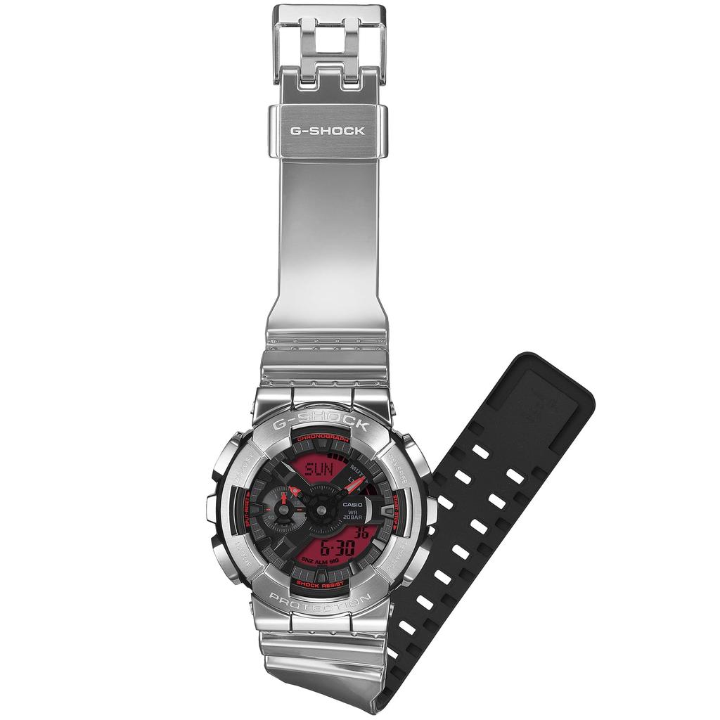 Casio G-Shock GM-110YRA-8AJF Men's Silver Watch - Authentic Japanese Domestic Model, Durable & Stylish Timepiece