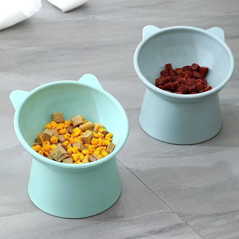Pet Food Bowl Tilt High Bottom Neck Protector Antichoking Dog And Cat Water Bowl Antidumping Dog Feeding Supplies