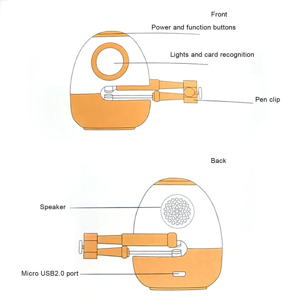 Learning Educational Robot Toys for Girls Boys Age 3-6 Interactive Talking Drawing Robot Teach Math Sight Words for Preschool Kindergarten Learning