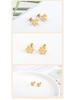 Korean Fashion Clover Ear Cuffs & Snowflake Stud Earrings - Non-Fading Luxury Design