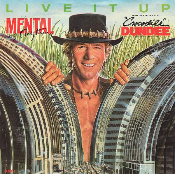 

7inch Record MENTAL AS ANYTHING - Live It Up ANY1 Epic 1986 UK Rock Used