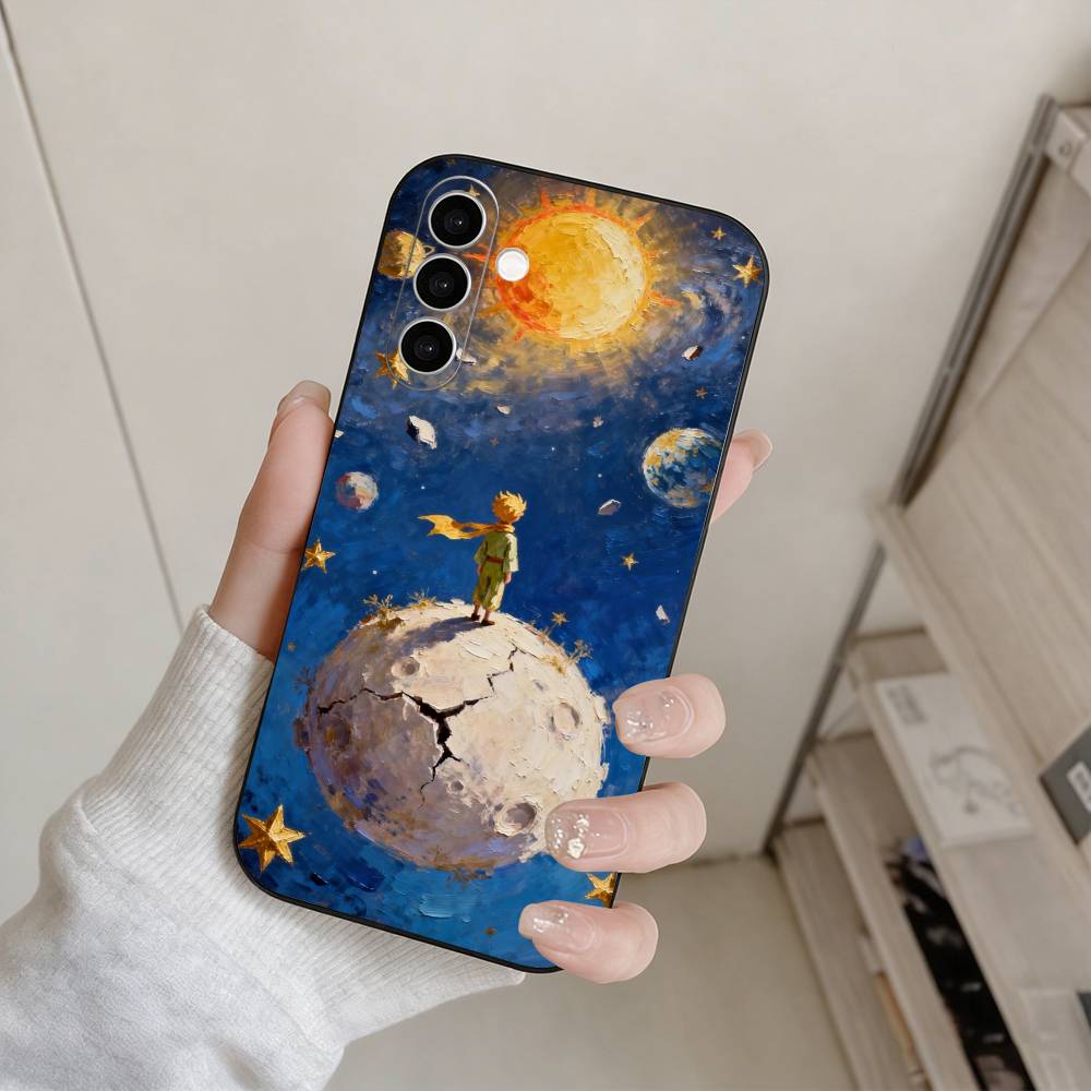 The Little Prince Phone Case For Samsung Galaxy A73,A72,A71,A70,A53,A52,A51,Others Soft Black Cover