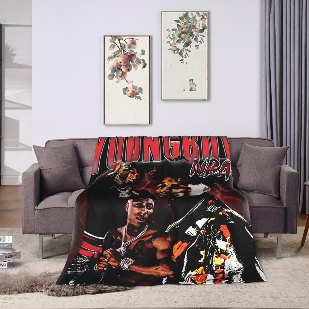 YoungBoy Never Broke Again Super Weiche Decken Camping Plüsch Überwurfdecke Neuheit Sofa Stuhl Flanell Bettdecke Schlafsofa Abdeckung