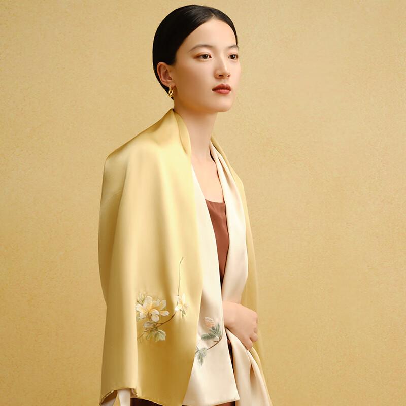 Wanshili Suzhou Embroidery Mulberry Silk Scarf