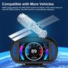 P2 Car Digital Speedometer Obd2 Gps Hud Gauge Auto Display Alarm Water Oil Temperature Turbine Pressure On-Board Computer