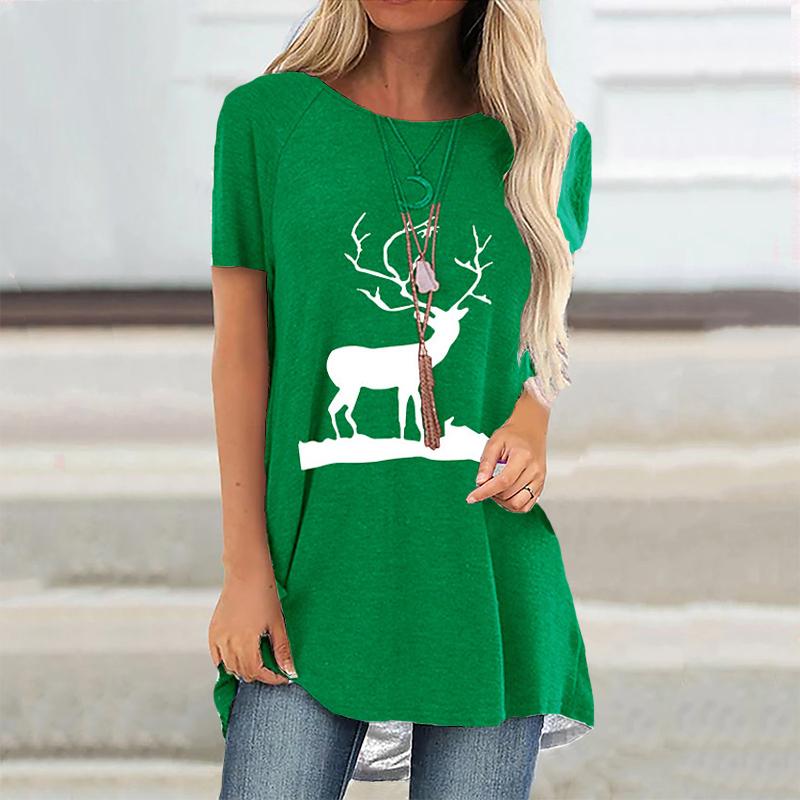 Vintage Raglan Sleeves Fashion T Shirts Ladies Casual Beautiful Ladies Printed Short Sleeves Comfortable Tops XS-8XL
