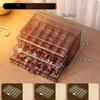 Multi-layer Jewelry Storage Box, Transparent High-end Ring, Stud Earrings, Necklace, Storage Display Rack, Drawer, Jewelry Box.