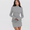 European and American Hip Skirt Temperament Elegant Slim Long-sleeved Dress Women's Casual Elegant Holiday Style