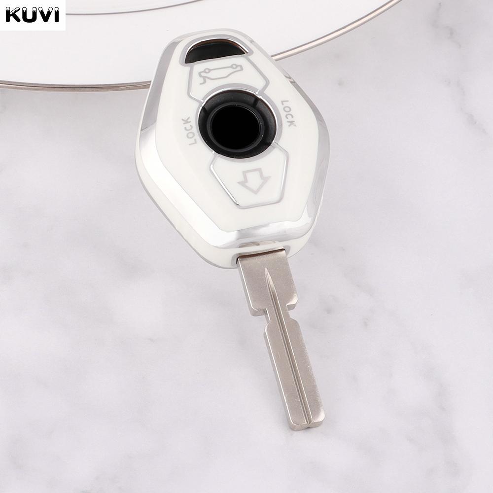 3 Buttons Tpu Car Key Case Cover Shell For Bmw Ews X3 X5 Z3 Z4 1 3 5 7 Series E38 E39 E46 Keyless Protected Fob Bag Accessories